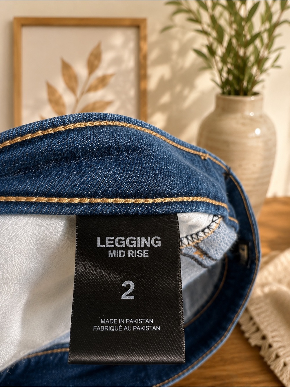 Express Dark Blue Mid-Rise Legging Jeans